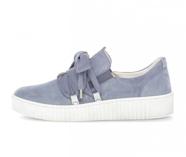 Gabor Damen Sneaker Low Blau - Rauleder