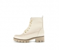 Gabor Damen Schnürstiefelette Beige - Glattleder