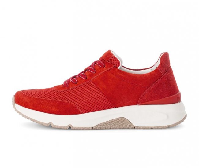 Gabor Damen Sneaker Low Rot - Lederimitat
