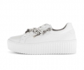 Gabor Damen Sneaker Low Weiß - Glattleder