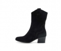 Gabor Damen Cowboy Boots Schwarz - Rauleder