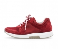 Gabor Damen Sneaker Low Rot - Materialmix Leder/Lederimitat