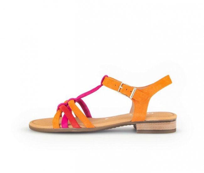 Gabor Damen Riemchensandale Multicolour - Rauleder