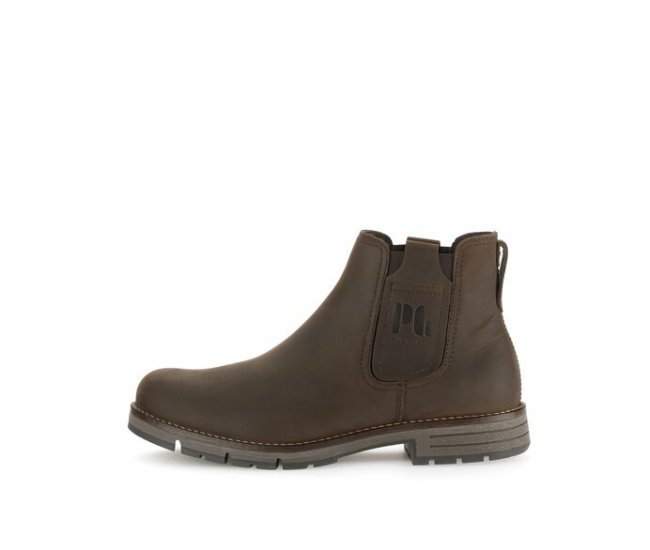 Pius Gabor Herren Chelsea Boot Braun - Fettleder