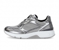 Gabor Damen Sneaker Low Silber - Materialmix Leder/Lederimitat