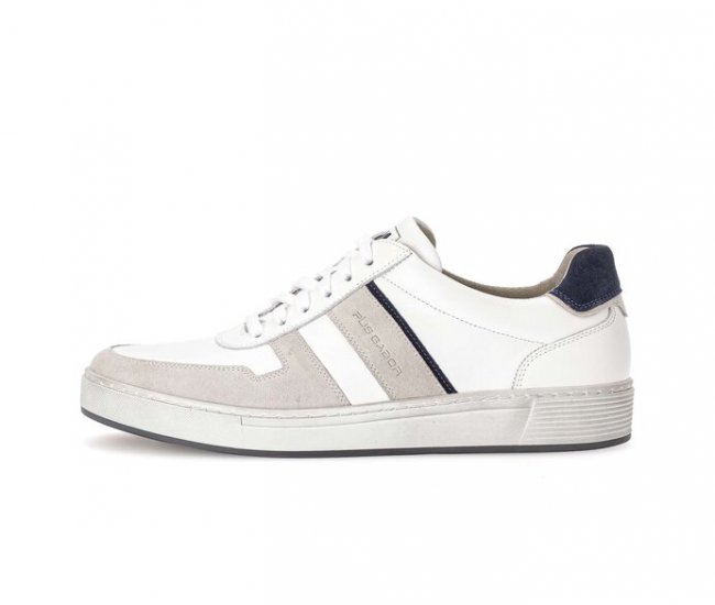 Pius Gabor Herren Sneaker Low Weiß - Glattleder