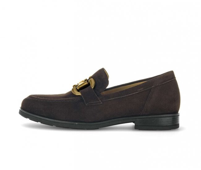 Gabor Damen Slipper Braun - Rauleder