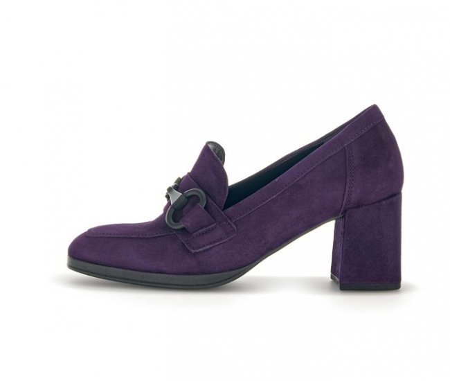Gabor Damen Hochfrontpumps Lila - Rauleder