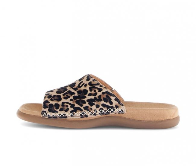 Gabor Damen Pantolette Beige - Rauleder