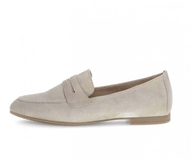 Gabor Damen Slipper Grau - Rauleder