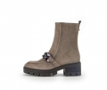 Gabor Damen Biker Boots Grau - Rauleder