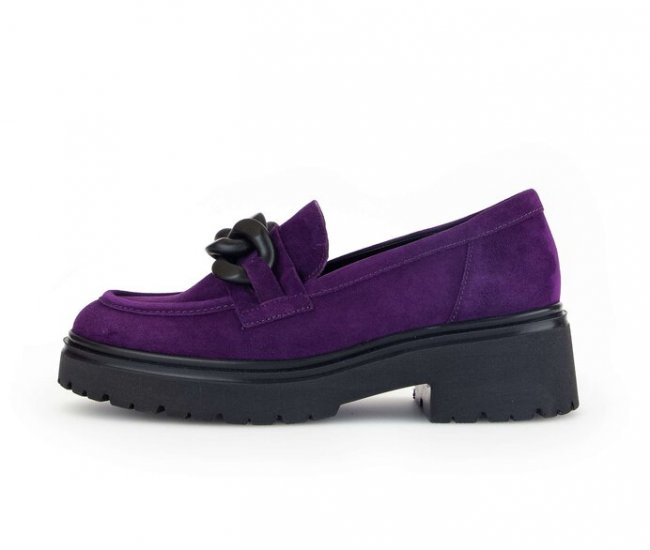 Gabor Damen Loafer Lila - Rauleder