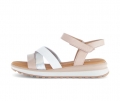Gabor Damen Riemchensandale Rosa - Materialmix Leder
