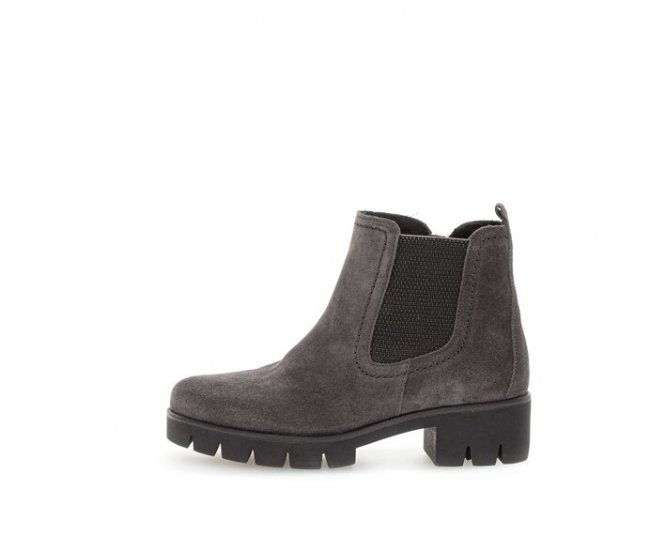 Gabor Damen Chelsea Boot Grau - Rauleder