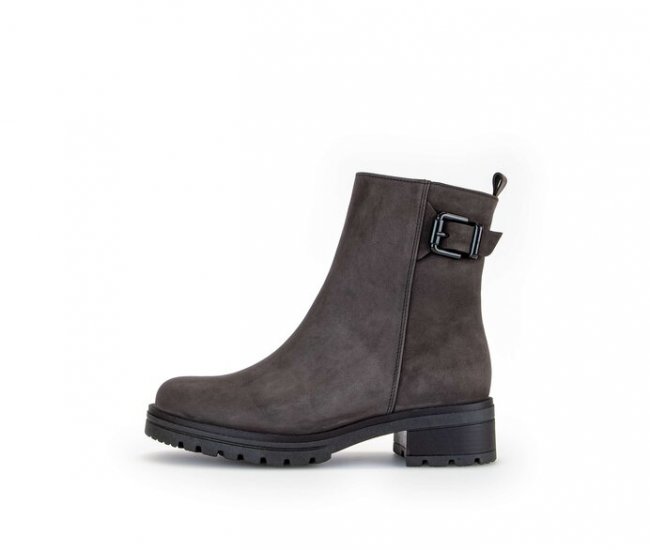 Gabor Damen Sportliche Stiefelette Grau - Rauleder