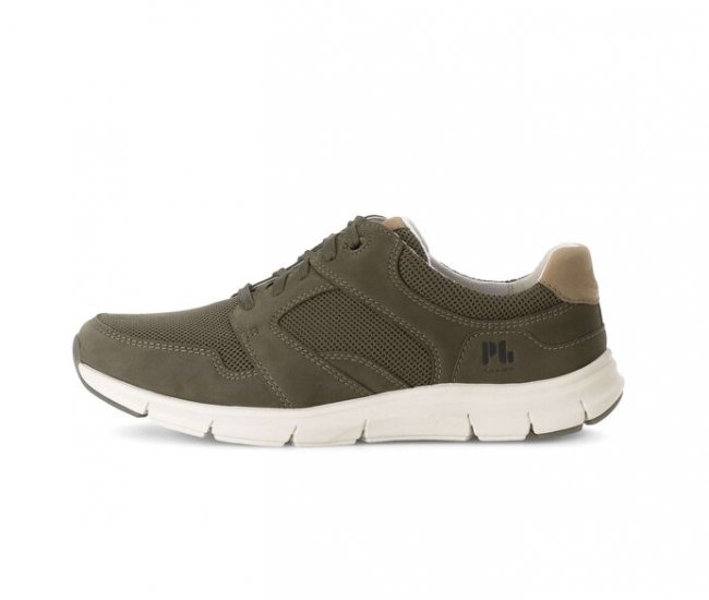 Pius Gabor Herren Sneaker Low Grün - Materialmix Leder/Textil