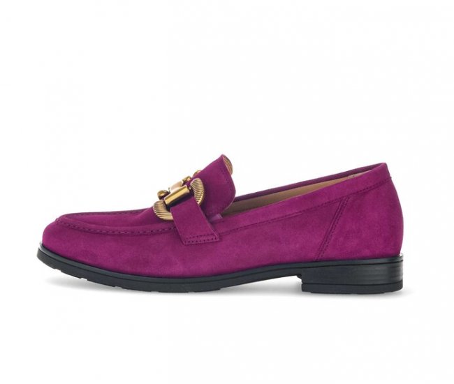 Gabor Damen Slipper Lila - Rauleder
