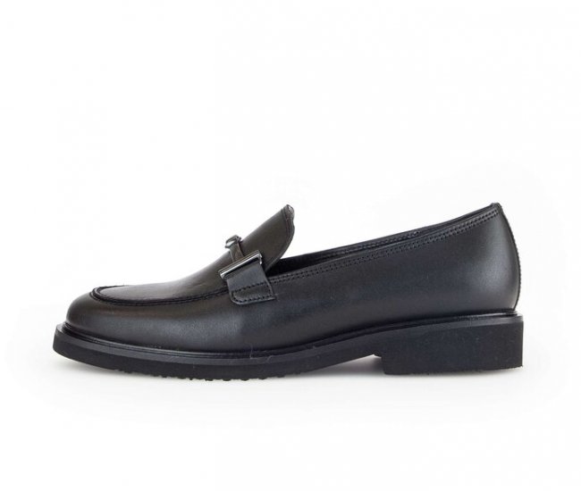 Gabor Damen Slipper Schwarz - Glattleder