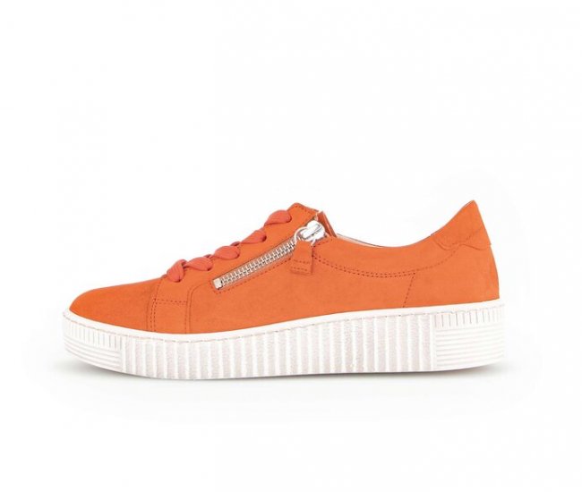 Gabor Damen Sneaker Low Orange - Rauleder