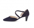 Gabor Damen Spangenpumps Blau - Rauleder