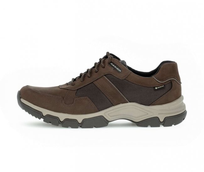 Pius Gabor Herren Sneaker Low Braun - Materialmix Leder/Textil