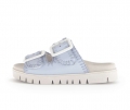 Gabor Damen Pantolette Blau - Glattleder
