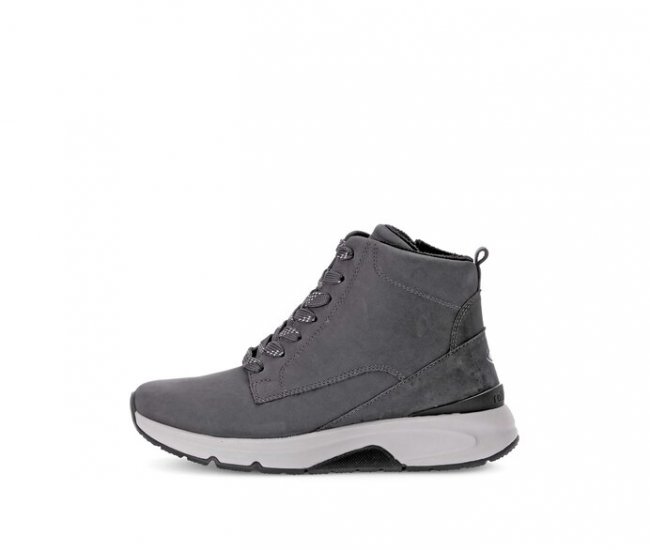 Gabor Damen Sportliche Stiefelette Grau - Rauleder