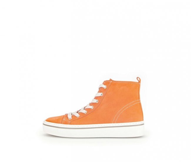 Gabor Damen Sneaker High Orange - Rauleder