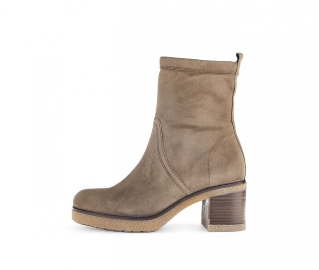 Gabor Damen Plateau Stiefelette Braun - Rauleder