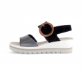 Gabor Damen Plateau Sandale Multicolour - Materialmix Leder