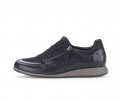 Gabor Damen Sneaker Low Blau - Materialmix Leder