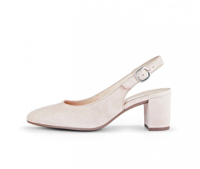 Gabor Damen Slingpumps Rosa - Rauleder