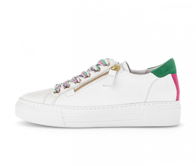 Gabor Damen Sneaker Low Weiß - Glattleder