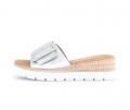 Gabor Damen Pantolette Silber - Effektleder
