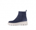 Gabor Damen Plateau Stiefelette Blau - Rauleder