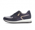 Gabor Damen Sneaker Low Blau - Materialmix Leder