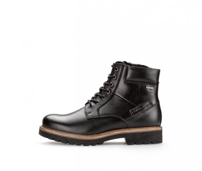 Pius Gabor Herren Boot Schwarz - Glattleder