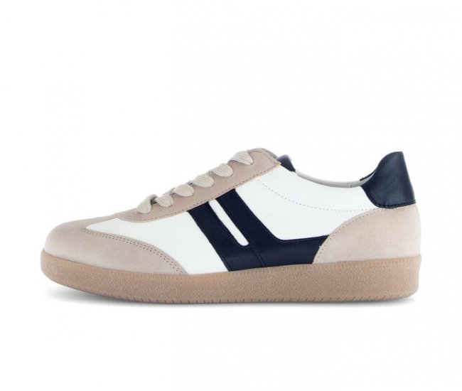 Gabor Damen Sneaker Low Beige - Materialmix Leder