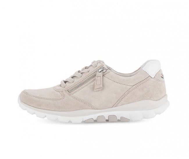Gabor Damen Sneaker Low Beige - Rauleder