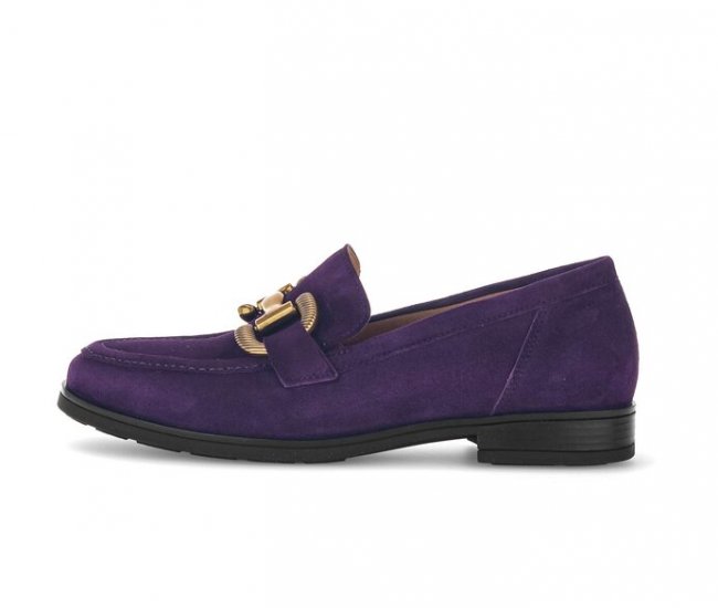 Gabor Damen Slipper Lila - Rauleder