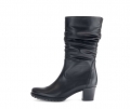 Gabor Damen Sportliche Stiefelette Schwarz - Glattleder