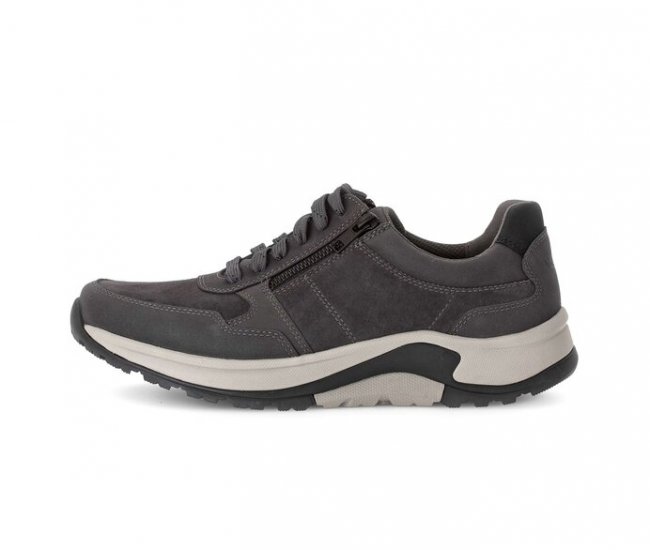 Gabor Herren Rollingsoft Sneaker Low Grau - Nubuk
