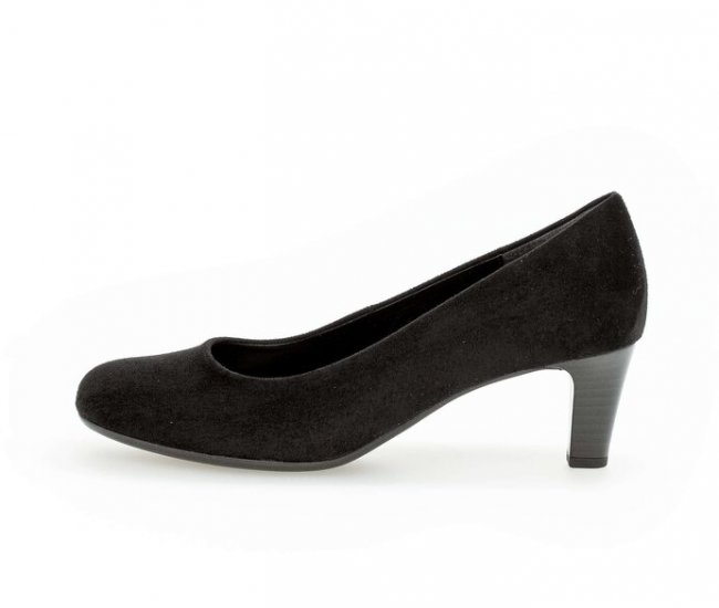 Gabor Damen Eleganter Pumps Schwarz - Lederimitat