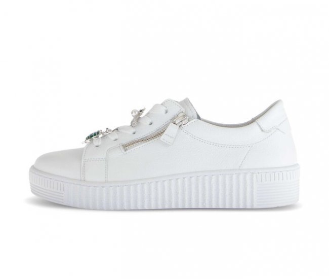 Gabor Damen Sneaker Low Weiß - Glattleder