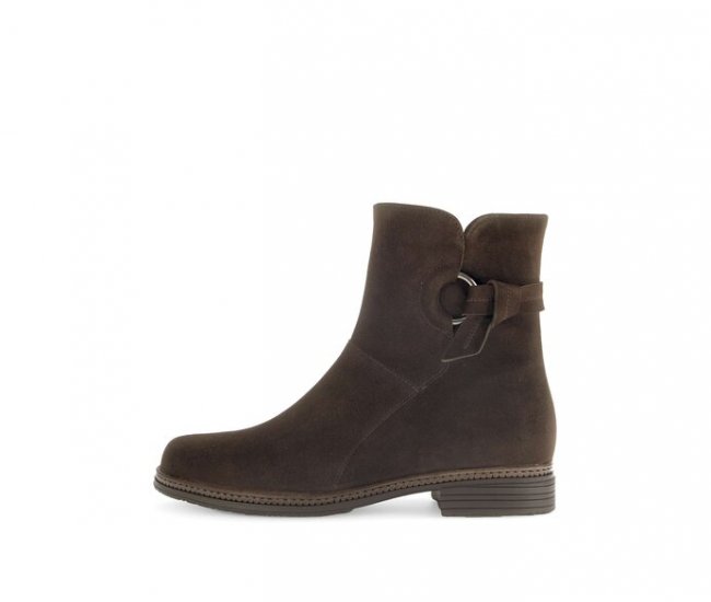 Gabor Damen Elegante Stiefelette Braun - Rauleder