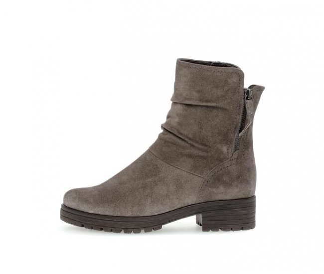 Gabor Damen Sportliche Stiefelette Grau - Rauleder
