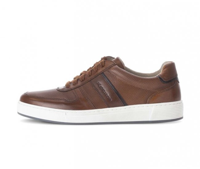 Pius Gabor Herren Sneaker Low Braun - Glattleder