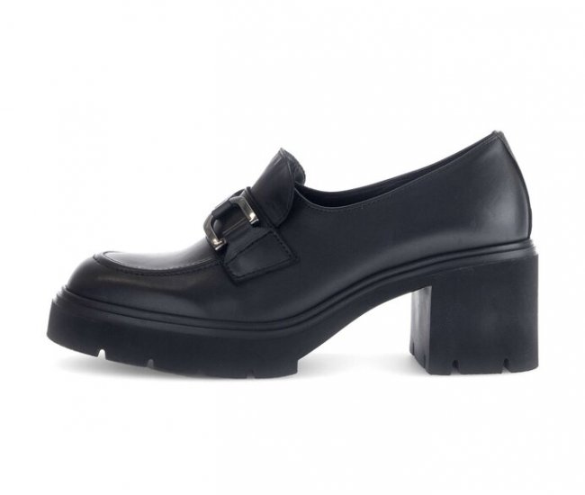 Gabor Damen Hochfrontpumps Schwarz - Glattleder