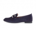 Gabor Damen Slipper Blau - Rauleder