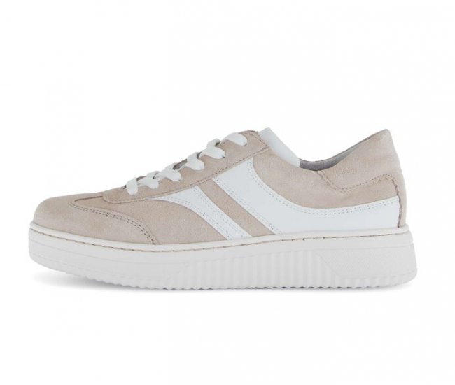 Gabor Damen Sneaker Low Beige - Rauleder